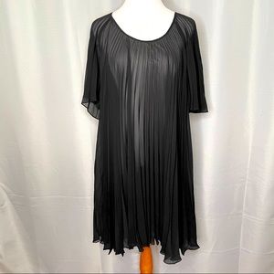 Max Studio accordion pleat dress